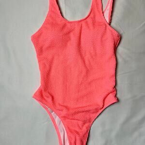 Bright pink one piece swimsuit Size: S